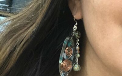 New pair of Orgonite earrings