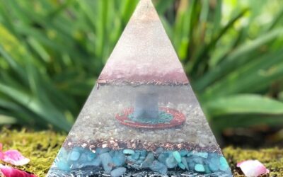 Why do you see gemstones inside this Orgonite?